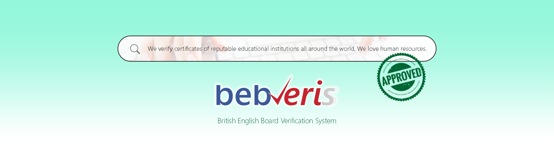 British English Board Sertifika Doğrulama Sistemi - BEBVERIS